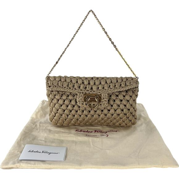 Ferragamo Puff Stitch Two-Way Chain Shoulder Bag - Picture 3 of 7